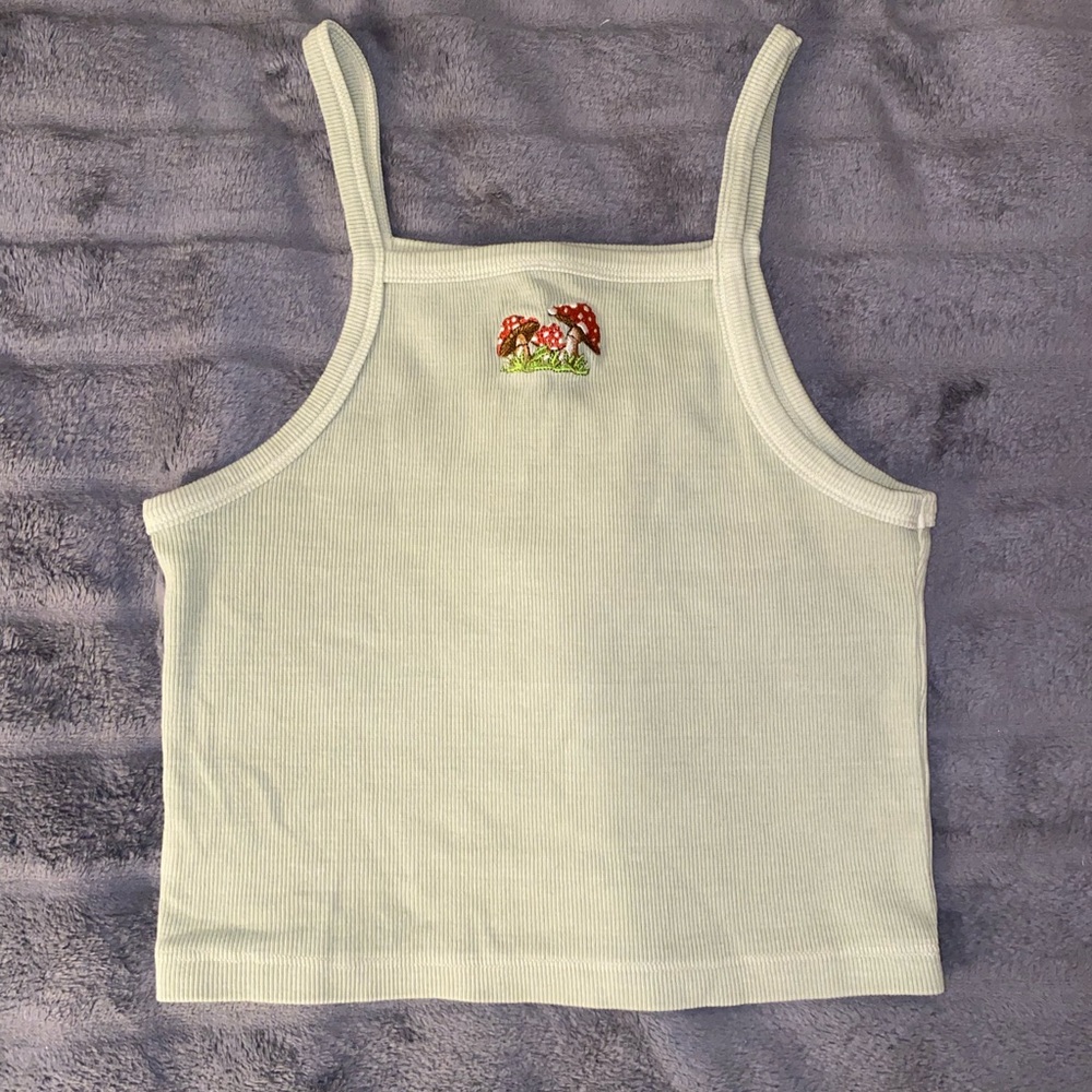 Sage Green Mushroom Tank🍄